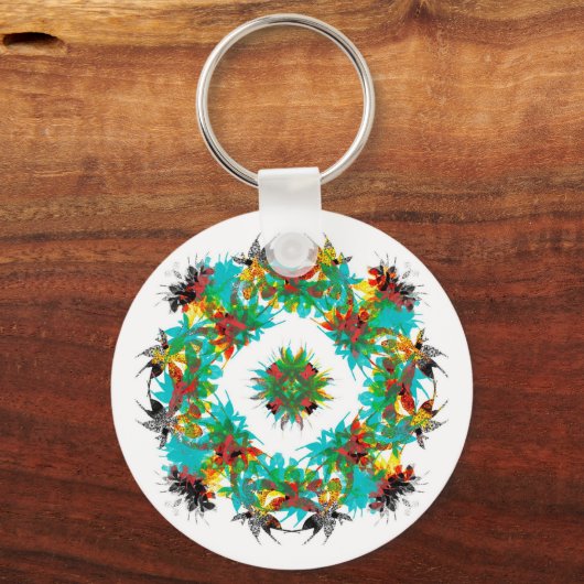 Tropische Snowflake Sleutelhanger (Voorkant)