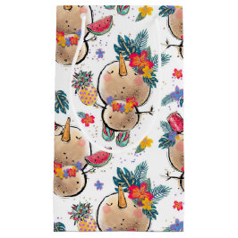 Tropische Snowman White kersttas Klein Cadeauzakje