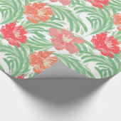 Tropische Soiree Waterverf Botanische Patroon Cadeaupapier (Hoek)