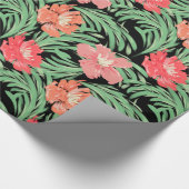 Tropische Soiree Waterverf Botanische Patroon Cadeaupapier (Hoek)