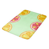 TROPISCHE SOMMER VRUCHTEN Oranje citroenen Slik Badmat (Gekanteld)