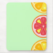 TROPISCHE SOMMER VRUCHTEN Oranje citroenen Slik Muismat (Voorkant)