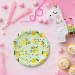 TROPISCHE SOMMER VRUCHTEN Oranje citroenen Slik Papieren Bordje