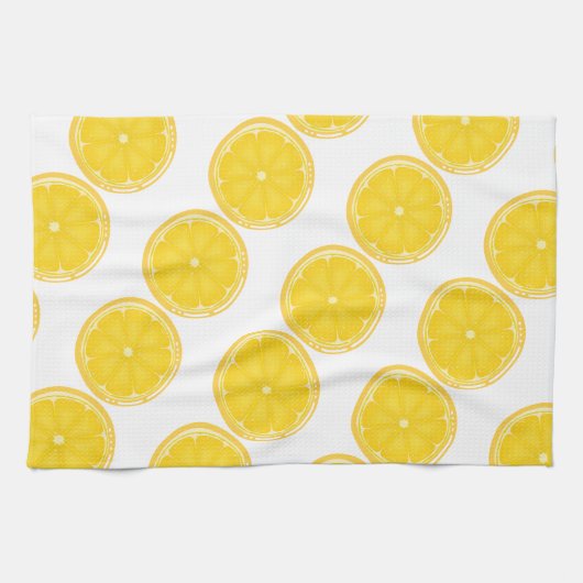 TROPISCHE SOMMER VRUCHTEN Oranje citroenen Slik Theedoek (Horizontaal)