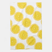 TROPISCHE SOMMER VRUCHTEN Oranje citroenen Slik Theedoek (Verticaal)