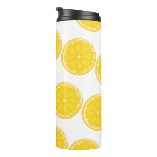 TROPISCHE SOMMER VRUCHTEN Oranje citroenen Slik Thermosbeker (Geroteerd rechts)