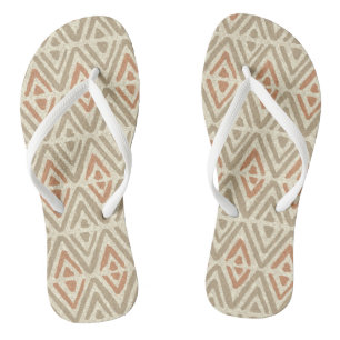 Tropische Spa Coördinaten- Tribale Zig Zag Teenslippers
