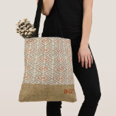 Tropische Spa Coordinates - Tribal Zig Zag Beach B Tote Bag (Dichtbij)