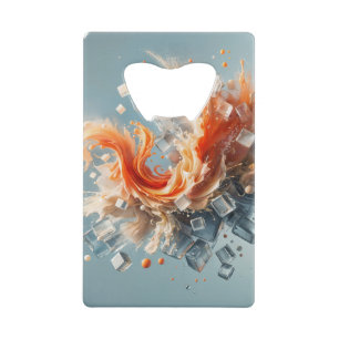 Tropische spatten creditkaart flessenopener