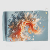 Tropische spatten golfhanddoek (Horizontaal)