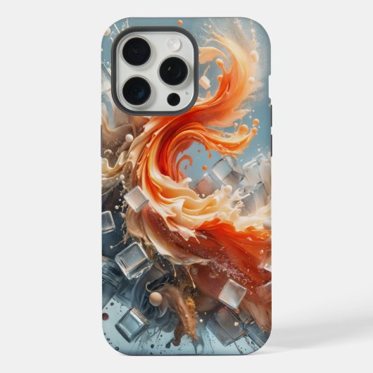 Tropische spatten iPhone hoesje (Achterkant)