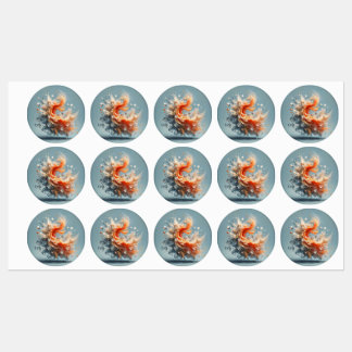 Tropische spatten labels
