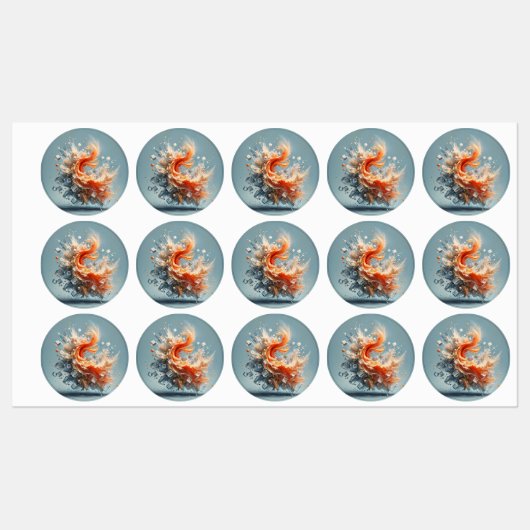 Tropische spatten labels (Vel)