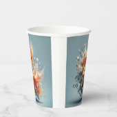 Tropische spatten papieren bekers (Rechts)