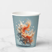 Tropische spatten papieren bekers (Voorkant)