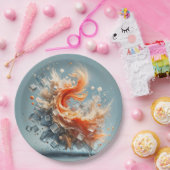 Tropische spatten papieren bordje (Feest)