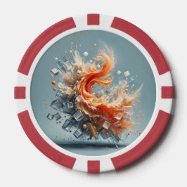 Tropische spatten poker chips