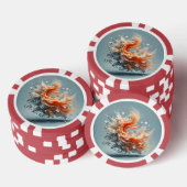 Tropische spatten poker chips (Opstapeling)
