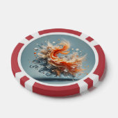 Tropische spatten poker chips (Enkel)
