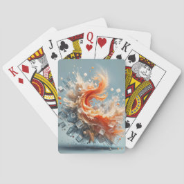 Tropische spatten pokerkaarten