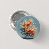 Tropische spatten ronde button 3,2 cm (Voorkant /achterkant)