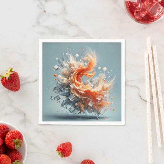 Tropische spatten servet (Insitu)