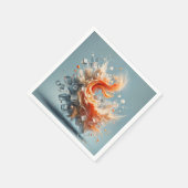 Tropische spatten servet (Hoek)