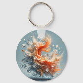 Tropische spatten sleutelhanger (Voorkant)