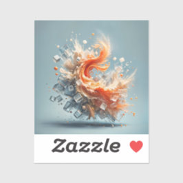 Tropische spatten sticker