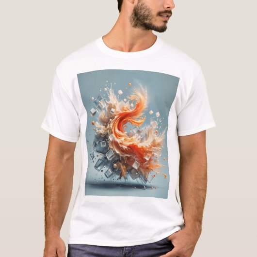 Tropische spatten t-shirt (Voorkant)