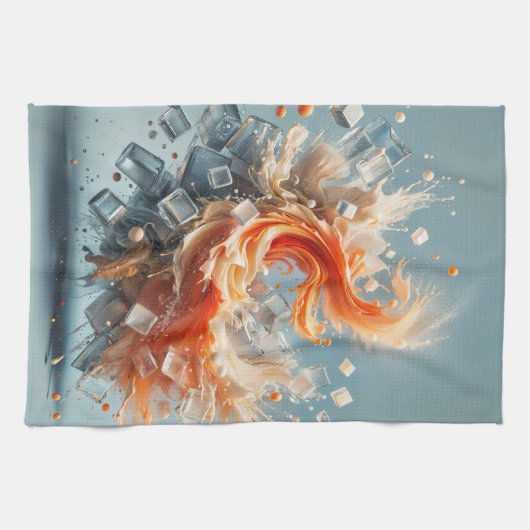 Tropische spatten theedoek (Horizontaal)