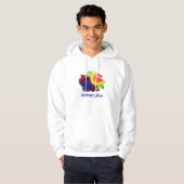 Tropische spieren Mannen Vluchten Zip Hoodie (Voorkant volledig)