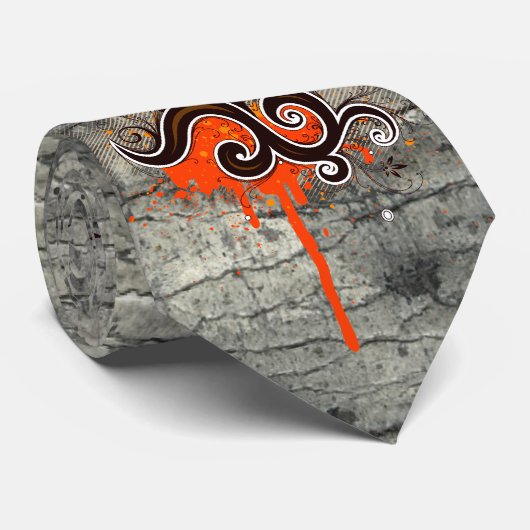 tropische splash stropdas (Opgerold)