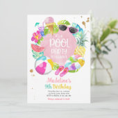 Tropische spleetschoudergroep Basis verjaardag Kaart (Staand voorkant)