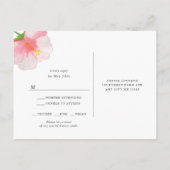 Tropische Splendor bruiloft rsvp + entreuren Uitnodiging Briefkaart (Achterkant)