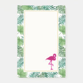 Tropische springplank en roze flamingo post-it® notes (Voorkant)