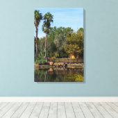 Tropische Springs Paradise Canvas Afdruk (Insitu (Houten vloer))