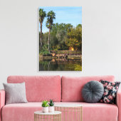 Tropische Springs Paradise Canvas Afdruk (Insitu (Woonkamer))