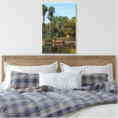 Tropische Springs Paradise Canvas Afdruk (Insitu (Slaapkamer))