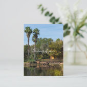 Tropische sprookjes paradijs denken aan jou briefkaart (Staand voorkant)