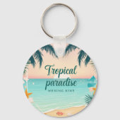 Tropische Squad Goals Sleutelhanger Leuke Zomer Ca (Achterkant)