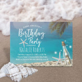 Tropische staartflessenzomervakantie kaart