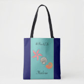 Tropische staartvis en zeehondenzee-strand tote bag (Voorkant)