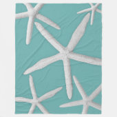 Tropische staartvis zeefaillet Turquoise Zee blauw Fleece Deken (Voorkant)