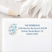 Tropische staarvis Beach SEAsons GREETINGS Etiket (Insitu)