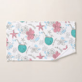 Tropische staarvis en kokosnoot, patroon handdoek (Handdoek)