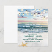 Tropische Starfish Budget Beach Weddenschap (Voorkant / Achterkant)