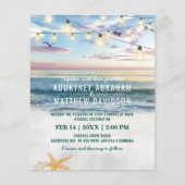 Tropische Starfish Budget Beach Weddenschap (Voorkant)