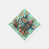 Tropische statusbalk servet (Hoek)