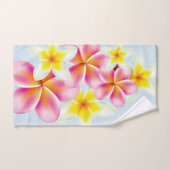 Tropische stekelstaartebloemen bad handdoek (Handdoek)